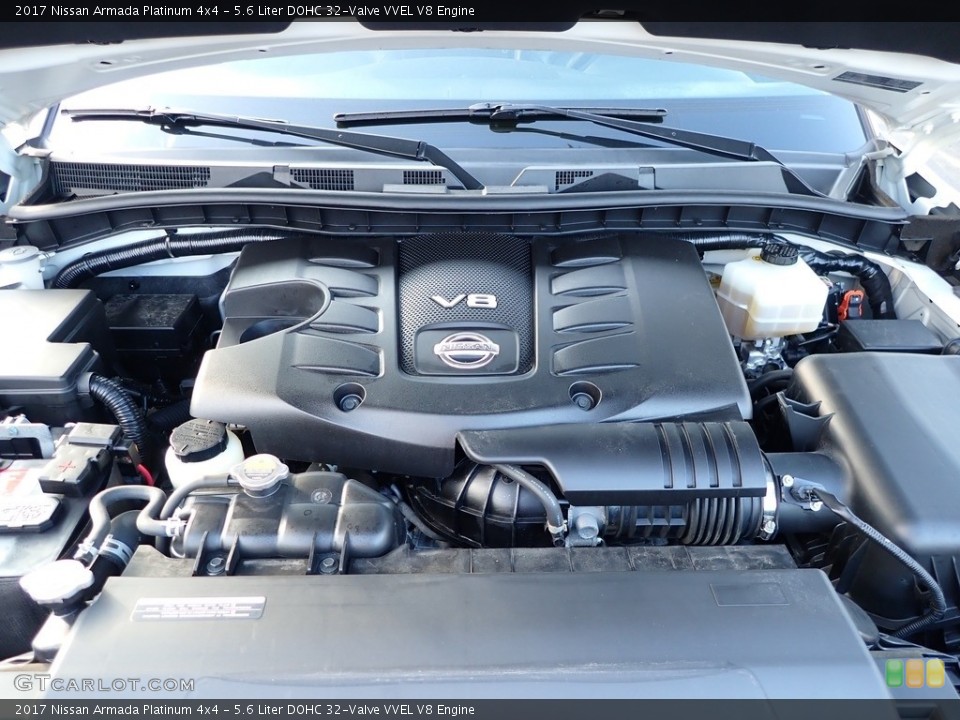 5.6 Liter DOHC 32-Valve VVEL V8 2017 Nissan Armada Engine