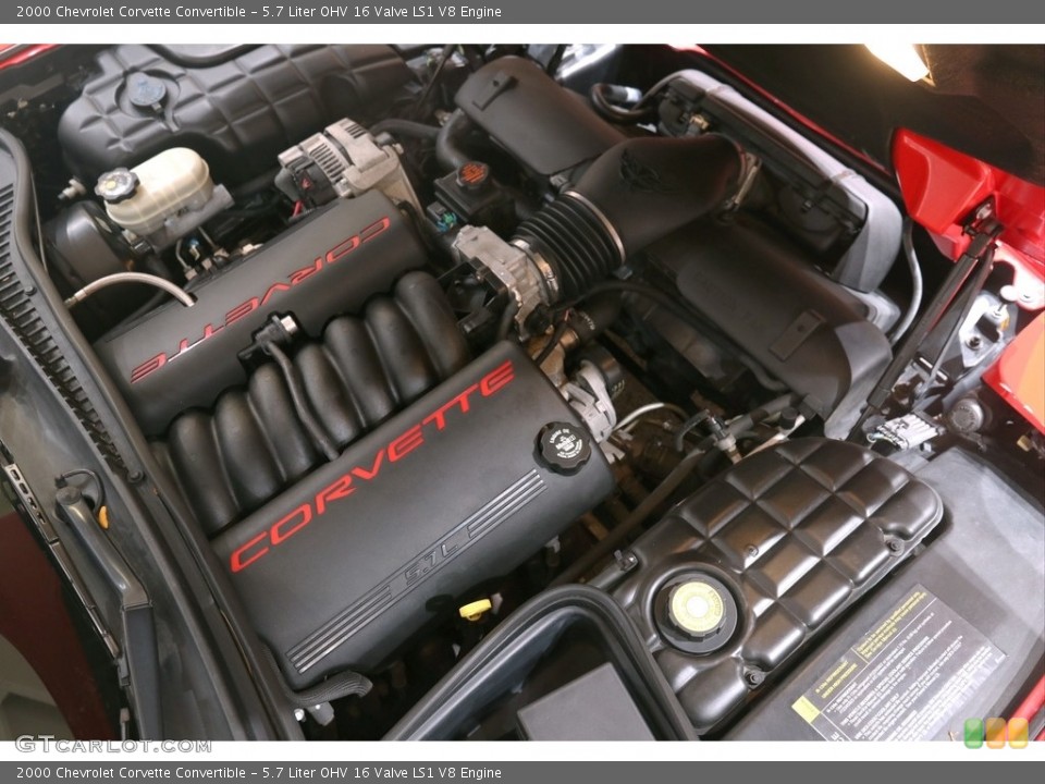 5.7 Liter OHV 16 Valve LS1 V8 2000 Chevrolet Corvette Engine