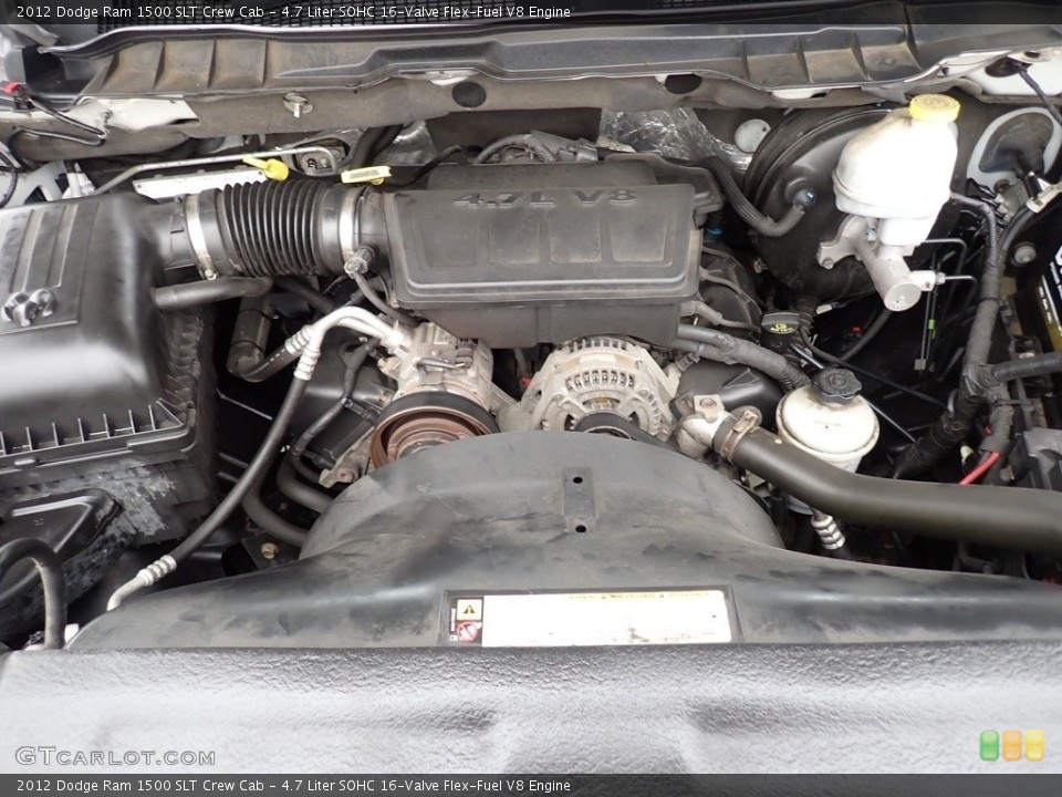 4.7 Liter SOHC 16-Valve Flex-Fuel V8 Engine for the 2012 Dodge Ram 1500 #139765033