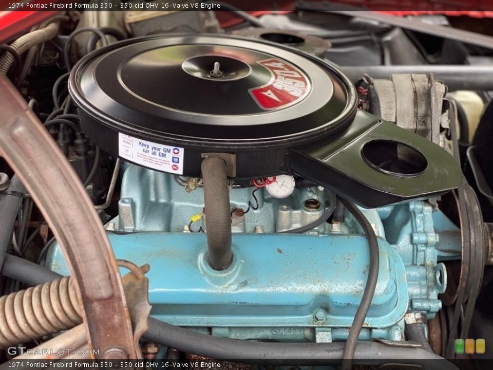 350 cid OHV 16-Valve V8 Engine for the 1974 Pontiac Firebird #139777382