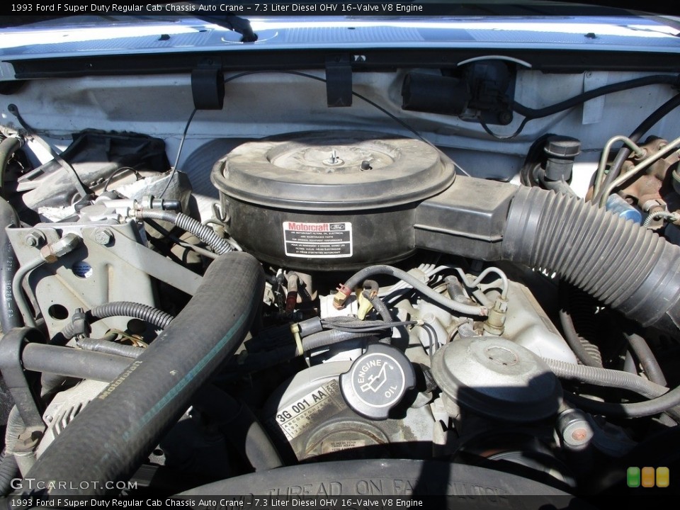 7.3 Liter Diesel OHV 16-Valve V8 1993 Ford F Super Duty Engine