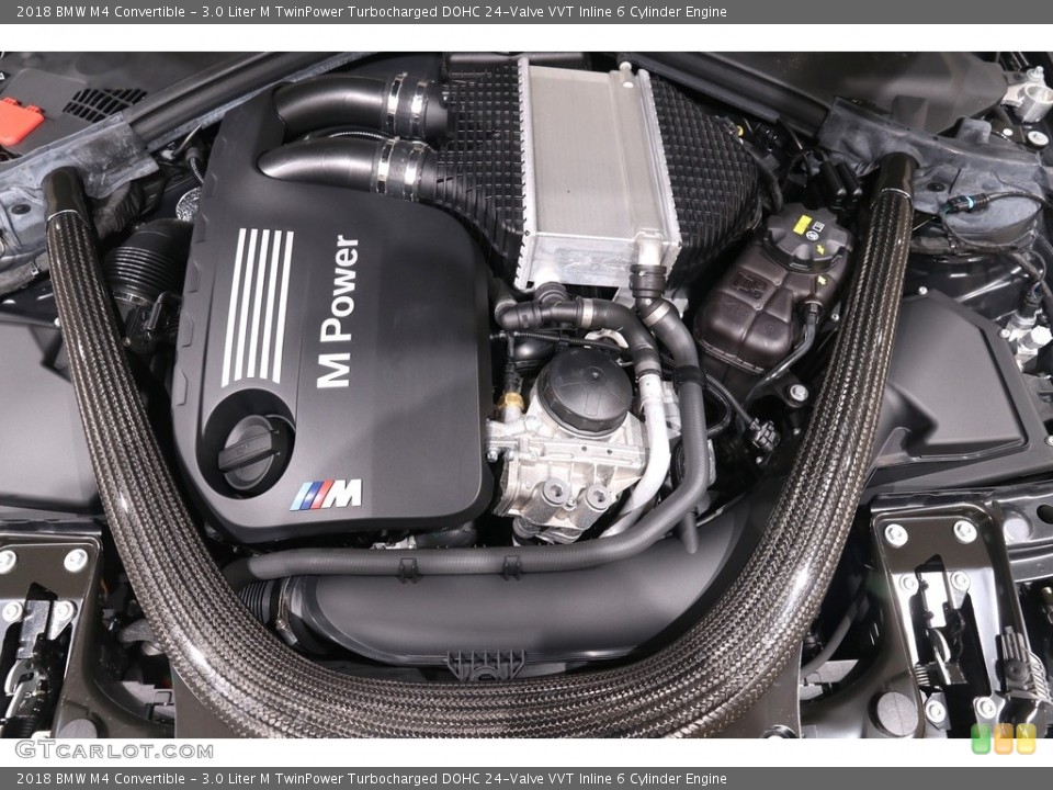 3.0 Liter M TwinPower Turbocharged DOHC 24-Valve VVT Inline 6 Cylinder 2018 BMW M4 Engine