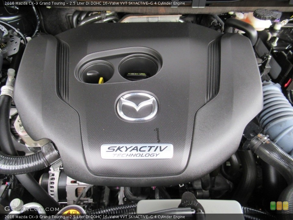 2.5 Liter DI DOHC 16-Valve VVT SKYACTIVE-G 4 Cylinder 2018 Mazda CX-9 Engine