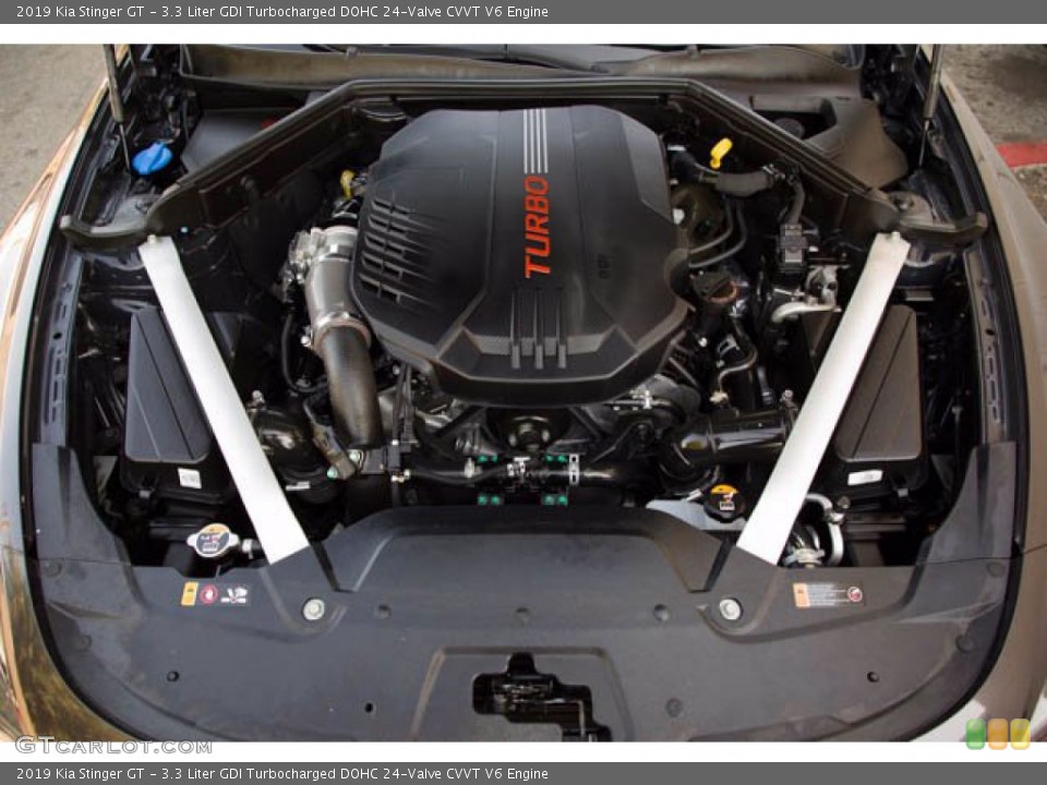 3.3 Liter GDI Turbocharged DOHC 24-Valve CVVT V6 Engine for the 2019 Kia Stinger #139896273