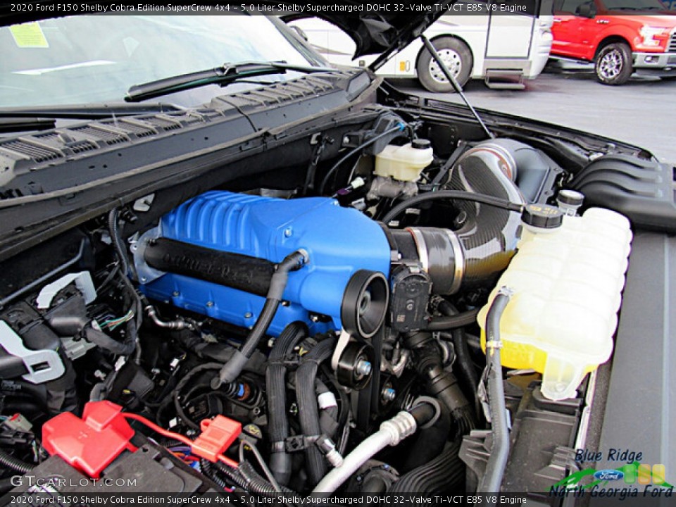 5.0 Liter Shelby Supercharged DOHC 32-Valve Ti-VCT E85 V8 2020 Ford F150 Engine