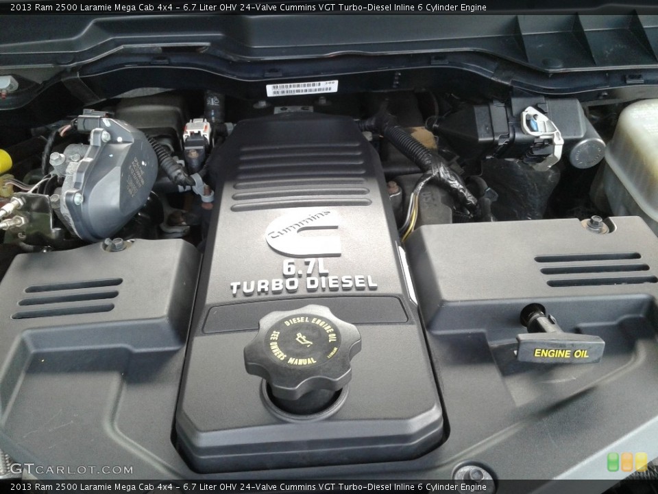 6.7 Liter OHV 24-Valve Cummins VGT Turbo-Diesel Inline 6 Cylinder Engine for the 2013 Ram 2500 #140002130