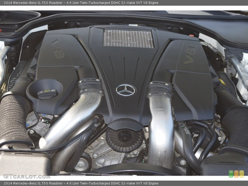 4.6 Liter Twin-Turbocharged DOHC 32-Valve VVT V8 Engine for the 2014 Mercedes-Benz SL #140006926