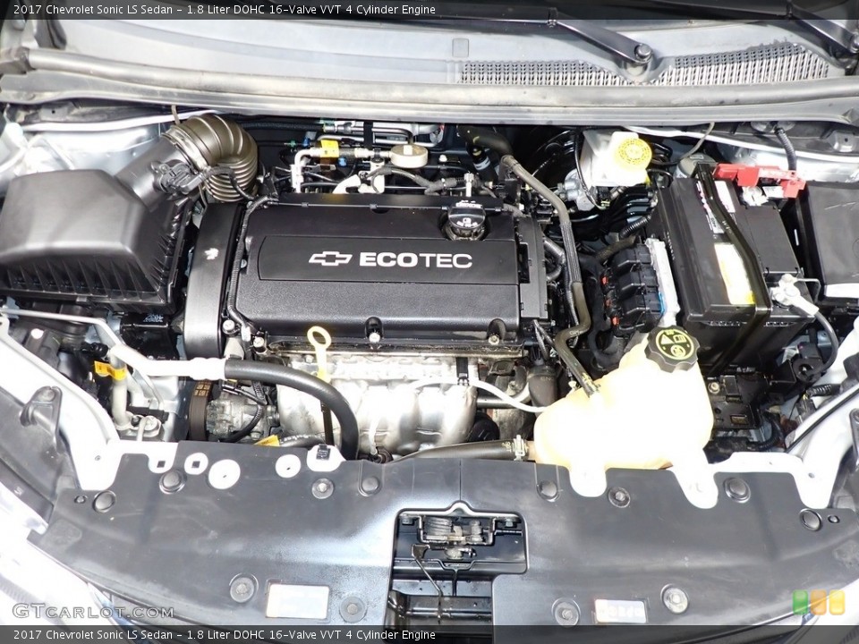 1.8 Liter DOHC 16-Valve VVT 4 Cylinder 2017 Chevrolet Sonic Engine