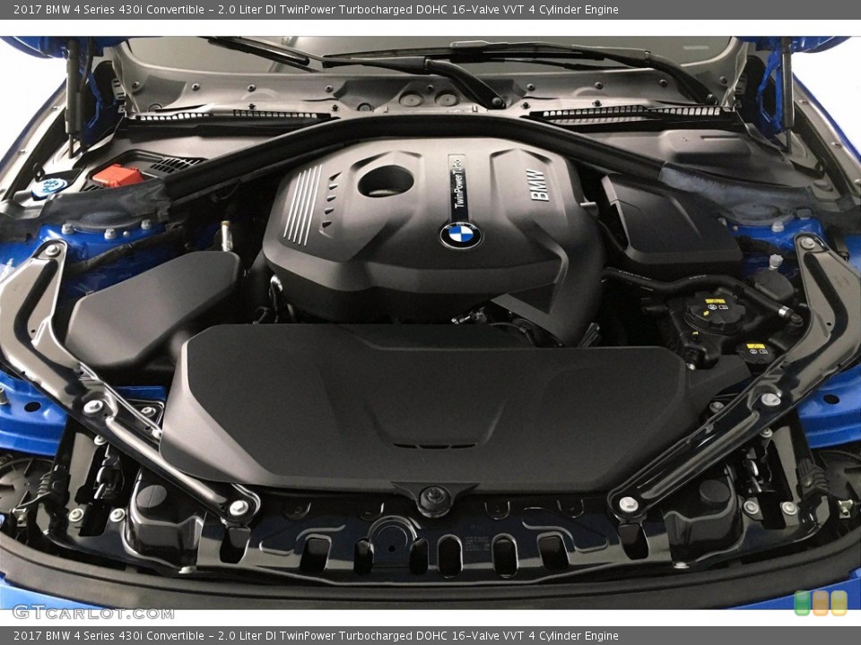 2.0 Liter DI TwinPower Turbocharged DOHC 16-Valve VVT 4 Cylinder 2017 BMW 4 Series Engine