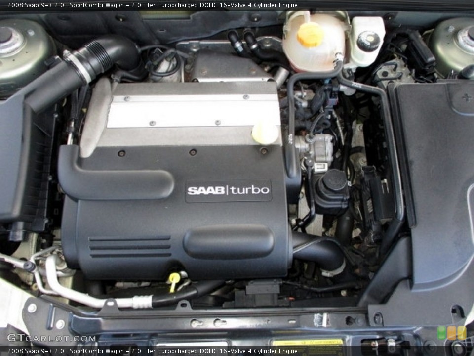 2.0 Liter Turbocharged DOHC 16-Valve 4 Cylinder Engine for the 2008 Saab 9-3 #140185685