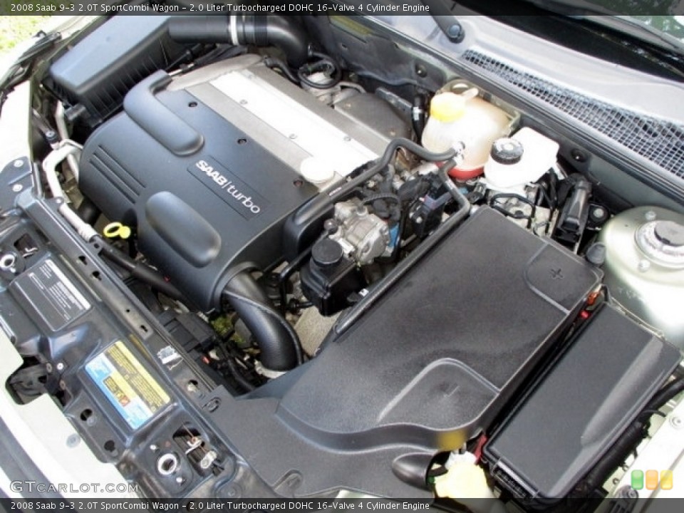 2.0 Liter Turbocharged DOHC 16-Valve 4 Cylinder Engine for the 2008 Saab 9-3 #140186234
