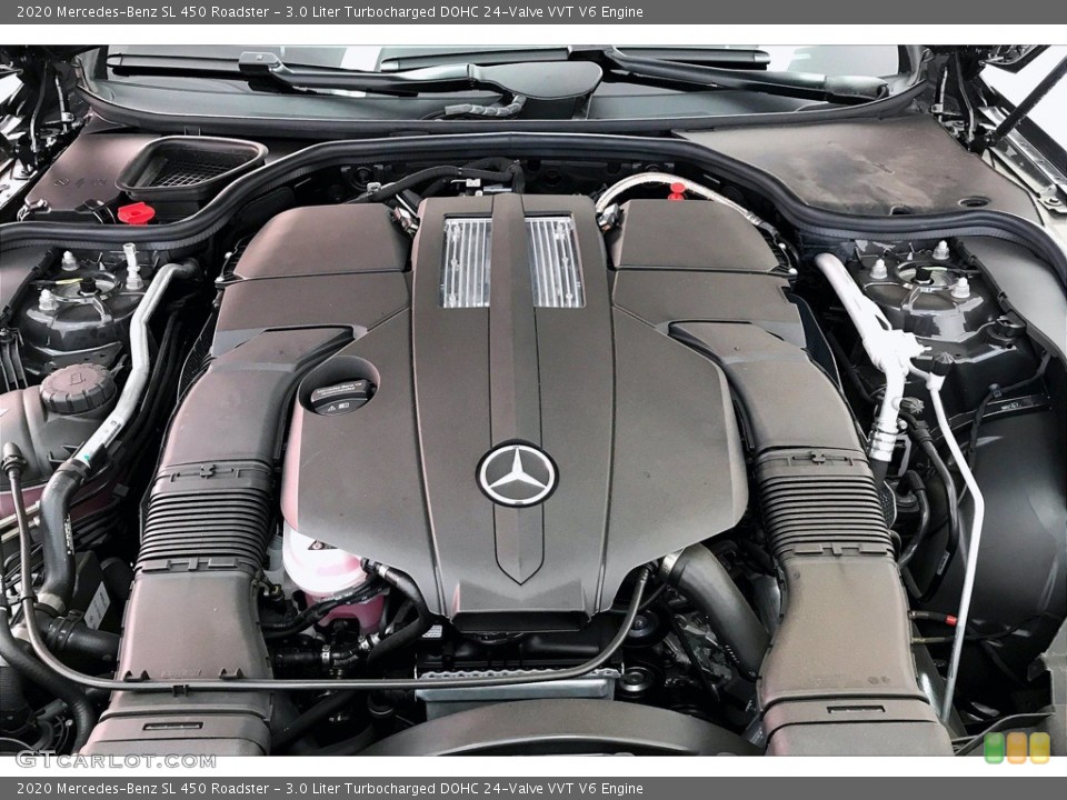 3.0 Liter Turbocharged DOHC 24-Valve VVT V6 2020 Mercedes-Benz SL Engine