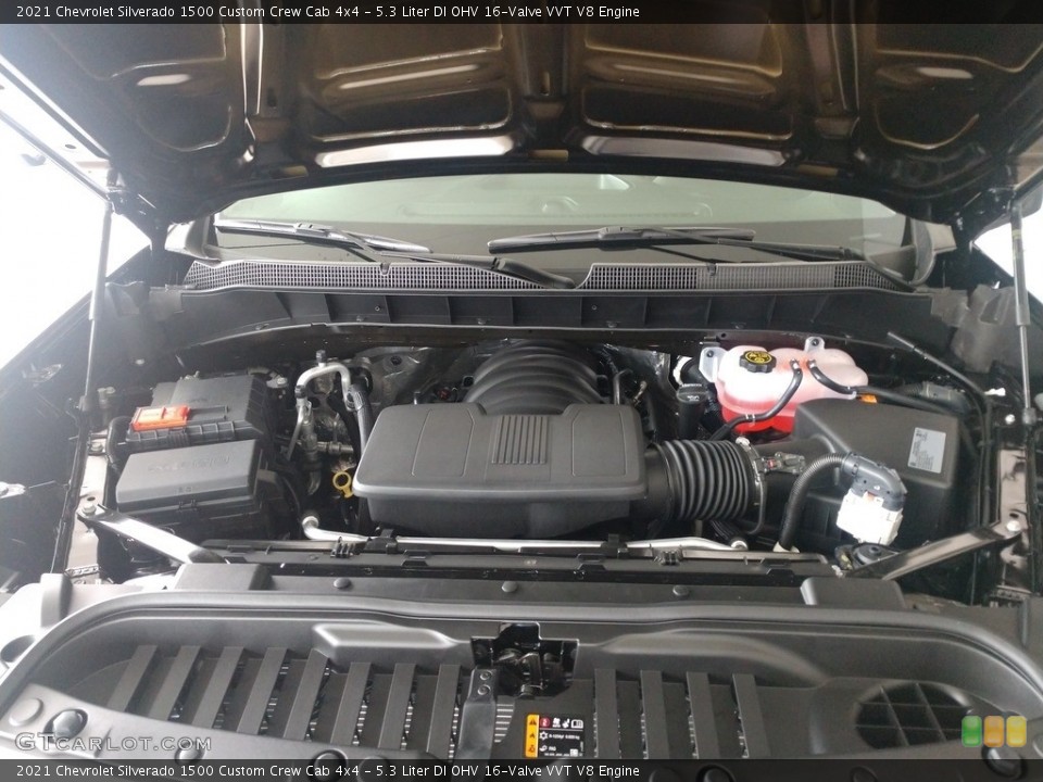 5.3 Liter DI OHV 16-Valve VVT V8 2021 Chevrolet Silverado 1500 Engine