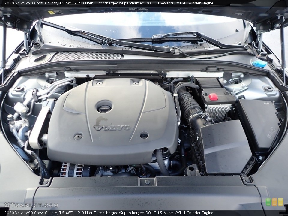 2.0 Liter Turbocharged/Supercharged DOHC 16-Valve VVT 4 Cylinder 2020 Volvo V90 Engine