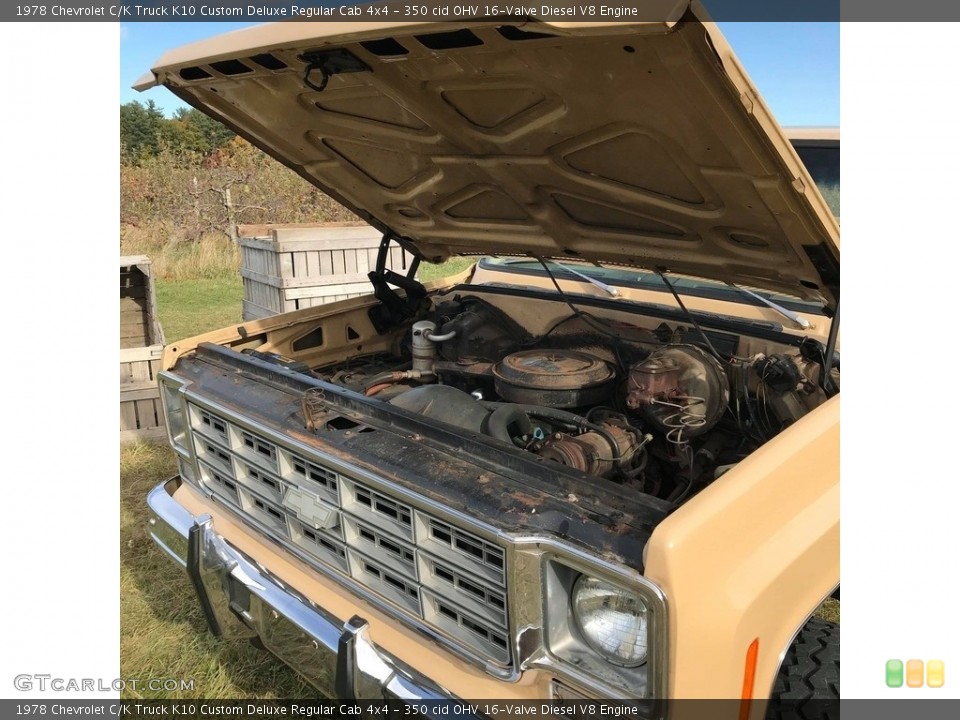 350 cid OHV 16-Valve Diesel V8 Engine for the 1978 Chevrolet C/K Truck #140253482