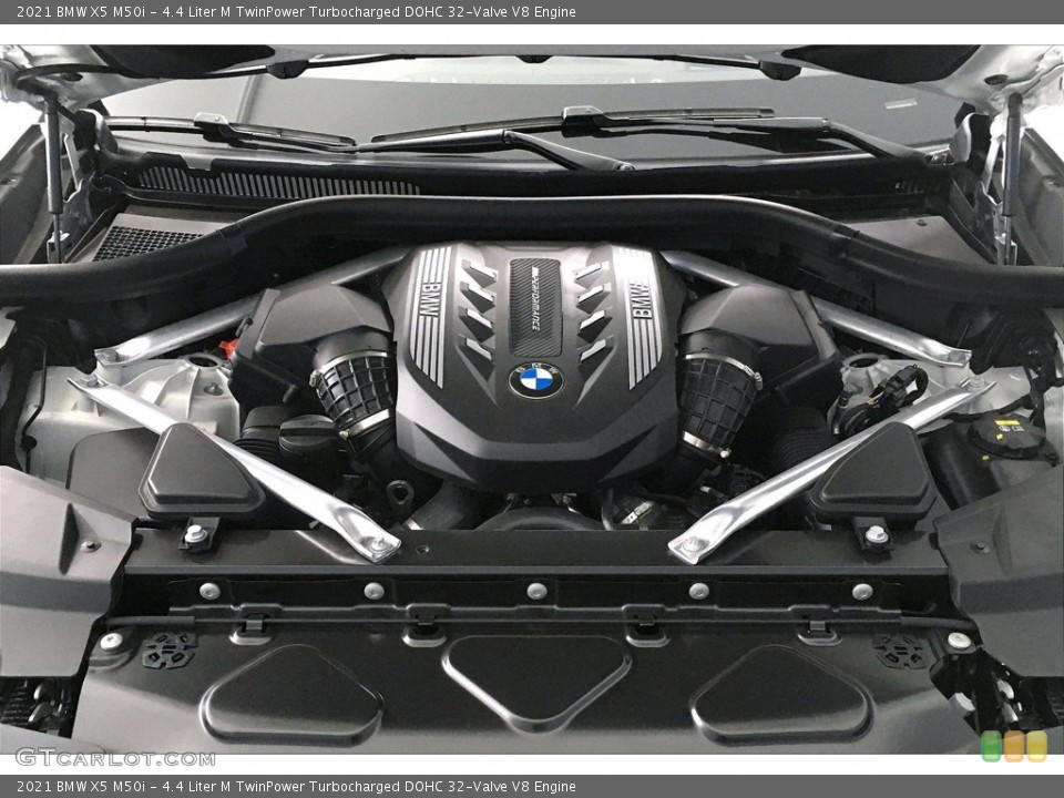 4.4 Liter M TwinPower Turbocharged DOHC 32-Valve V8 2021 BMW X5 Engine