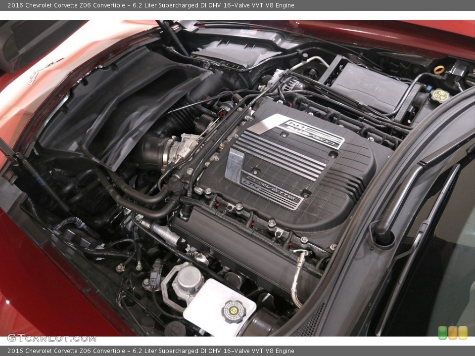 6.2 Liter Supercharged DI OHV 16-Valve VVT V8 2016 Chevrolet Corvette Engine