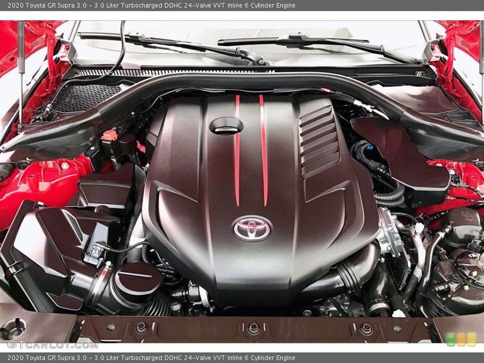3.0 Liter Turbocharged DOHC 24-Valve VVT Inline 6 Cylinder 2020 Toyota GR Supra Engine