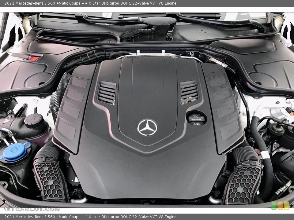 4.0 Liter DI biturbo DOHC 32-Valve VVT V8 2021 Mercedes-Benz S Engine