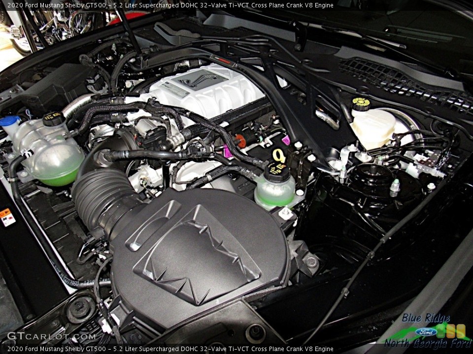 5.2 Liter Supercharged DOHC 32-Valve Ti-VCT Cross Plane Crank V8 Engine for the 2020 Ford Mustang #140422408