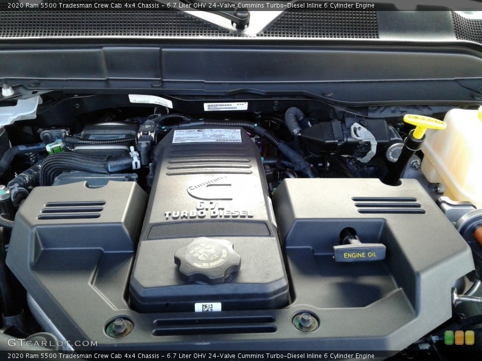 6.7 Liter OHV 24-Valve Cummins Turbo-Diesel Inline 6 Cylinder 2020 Ram 5500 Engine