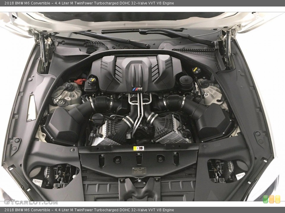 4.4 Liter M TwinPower Turbocharged DOHC 32-Valve VVT V8 2018 BMW M6 Engine
