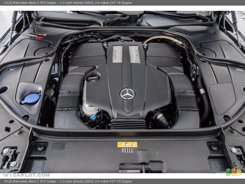 3.0 Liter biturbo DOHC 24-Valve VVT V6 Engine for the 2018 Mercedes-Benz S #140550354