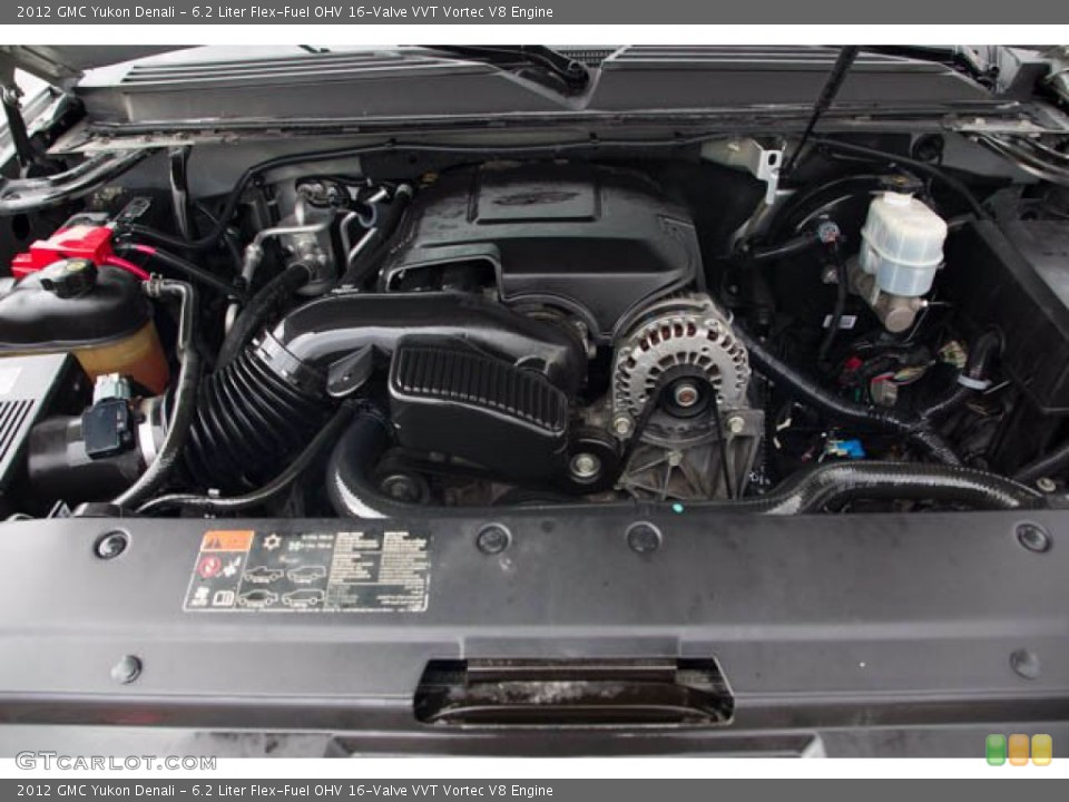 6.2 Liter Flex-Fuel OHV 16-Valve VVT Vortec V8 2012 GMC Yukon Engine
