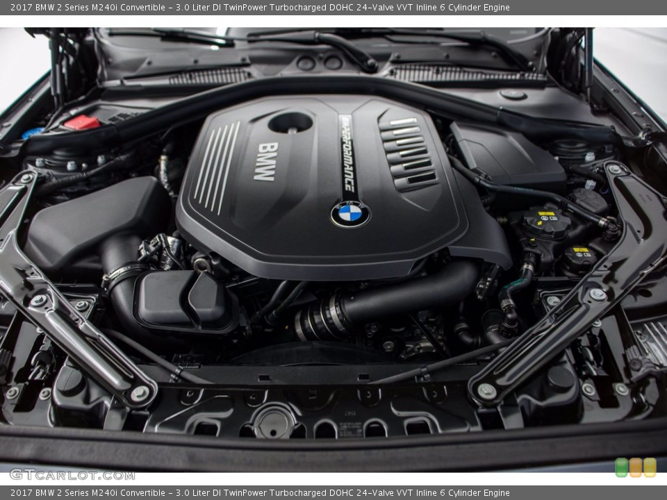 3.0 Liter DI TwinPower Turbocharged DOHC 24-Valve VVT Inline 6 Cylinder 2017 BMW 2 Series Engine