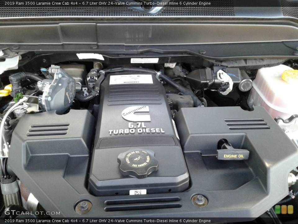 6.7 Liter OHV 24-Valve Cummins Turbo-Diesel Inline 6 Cylinder 2019 Ram 3500 Engine