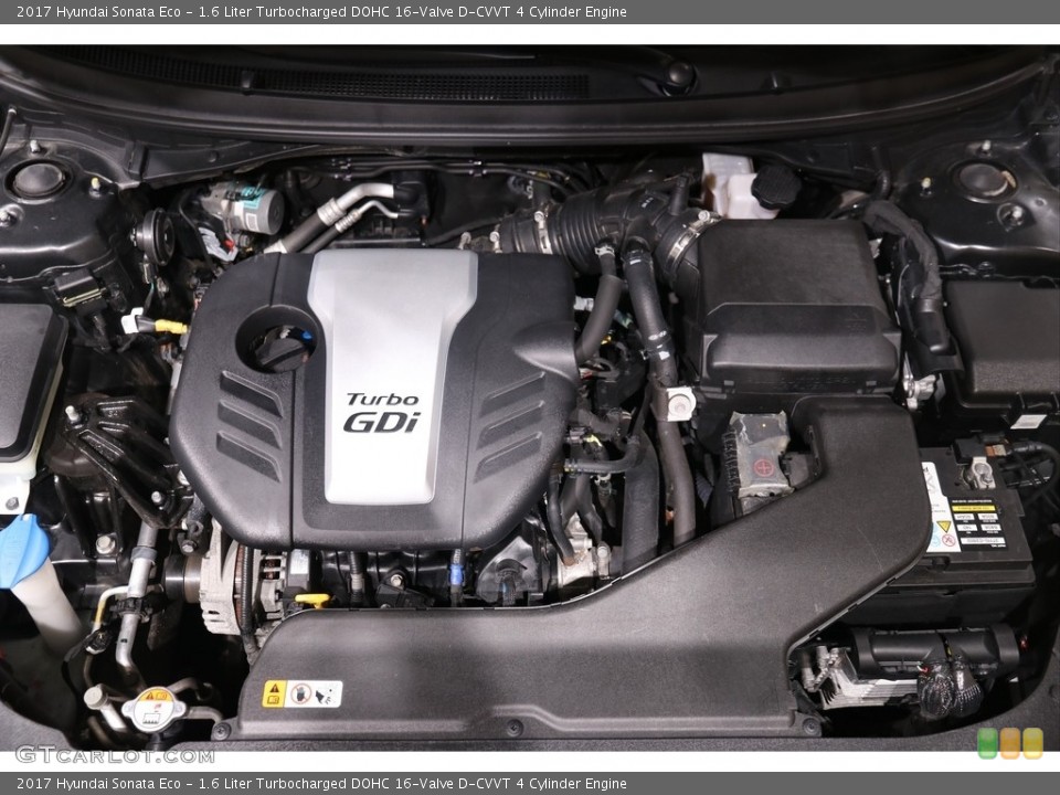 1.6 Liter Turbocharged DOHC 16-Valve D-CVVT 4 Cylinder 2017 Hyundai Sonata Engine