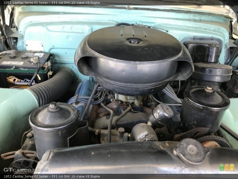 331 cid OHV 16-Valve V8 1952 Cadillac Series 62 Engine