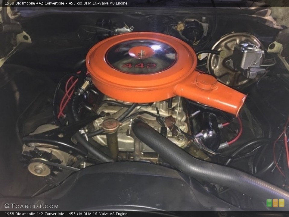 455 cid OHV 16-Valve V8 Engine for the 1968 Oldsmobile 442 #140846236