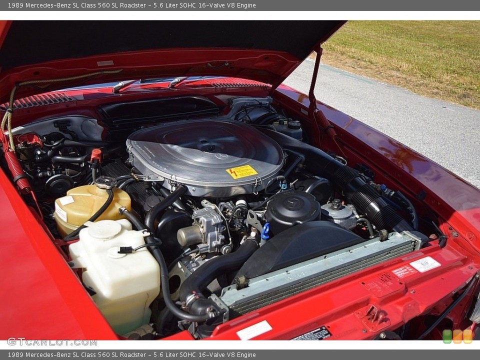 5.6 Liter SOHC 16-Valve V8 1989 Mercedes-Benz SL Class Engine
