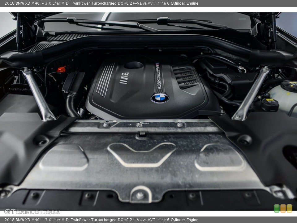 3.0 Liter M DI TwinPower Turbocharged DOHC 24-Valve VVT Inline 6 Cylinder 2018 BMW X3 Engine