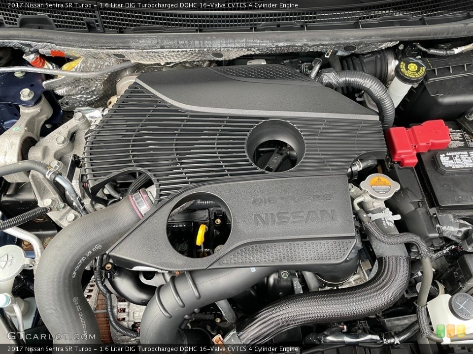 1.6 Liter DIG Turbocharged DOHC 16-Valve CVTCS 4 Cylinder 2017 Nissan Sentra Engine