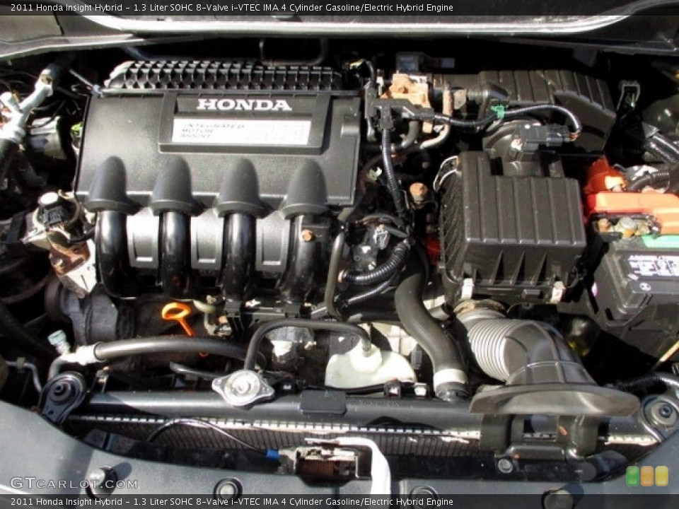 1.3 Liter SOHC 8-Valve i-VTEC IMA 4 Cylinder Gasoline/Electric Hybrid Engine for the 2011 Honda Insight #140945638