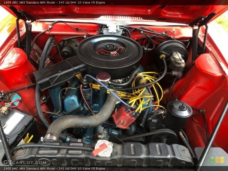 343 cid OHV 16-Valve V8 Engine for the 1968 AMC AMX #140949244