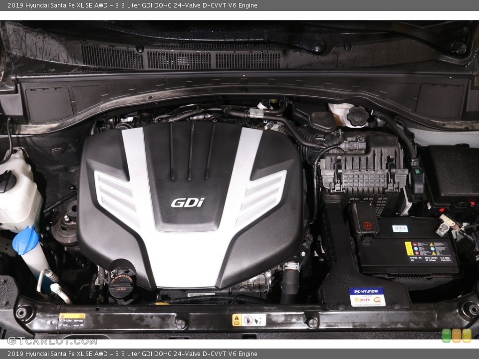 3.3 Liter GDI DOHC 24-Valve D-CVVT V6 Engine for the 2019 Hyundai Santa Fe XL #140957407