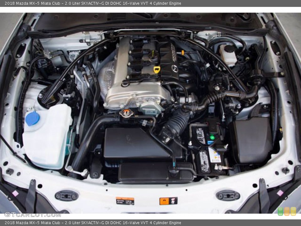 2.0 Liter SKYACTIV-G DI DOHC 16-Valve VVT 4 Cylinder 2018 Mazda MX-5 Miata Engine