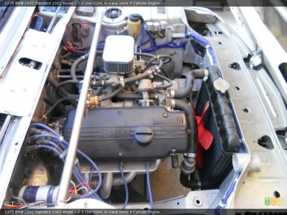 2.0 Liter SOHC 8-Valve Inline 4 Cylinder 1975 BMW 2002 Engine