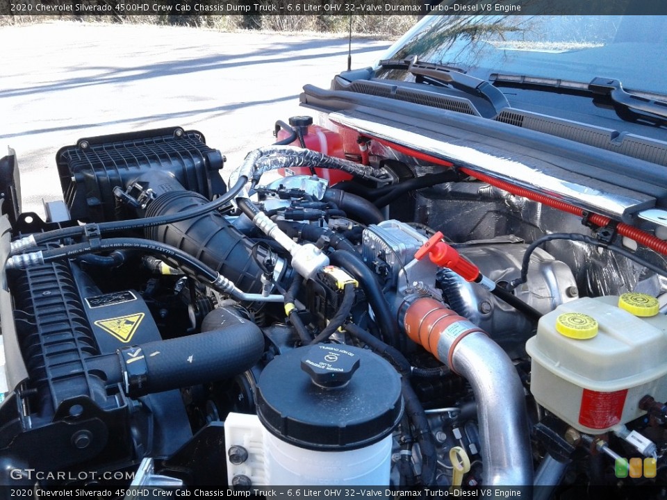 6.6 Liter OHV 32-Valve Duramax Turbo-Diesel V8 2020 Chevrolet Silverado 4500HD Engine