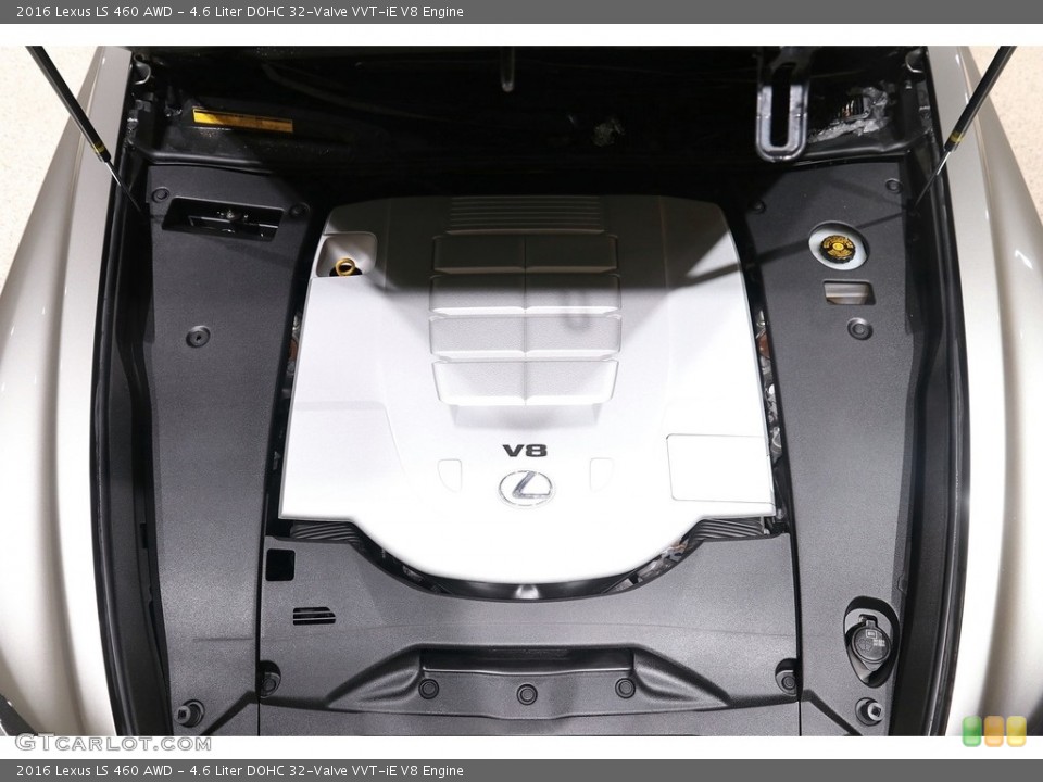 4.6 Liter DOHC 32-Valve VVT-iE V8 2016 Lexus LS Engine
