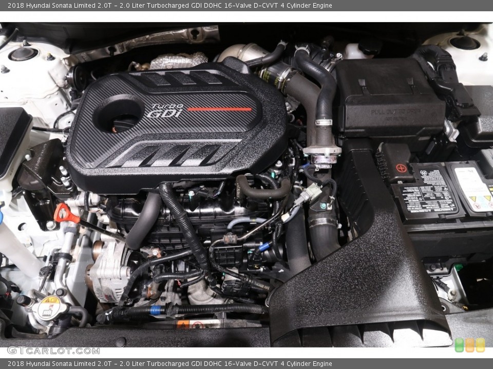 2.0 Liter Turbocharged GDI DOHC 16-Valve D-CVVT 4 Cylinder Engine for the 2018 Hyundai Sonata #141044157