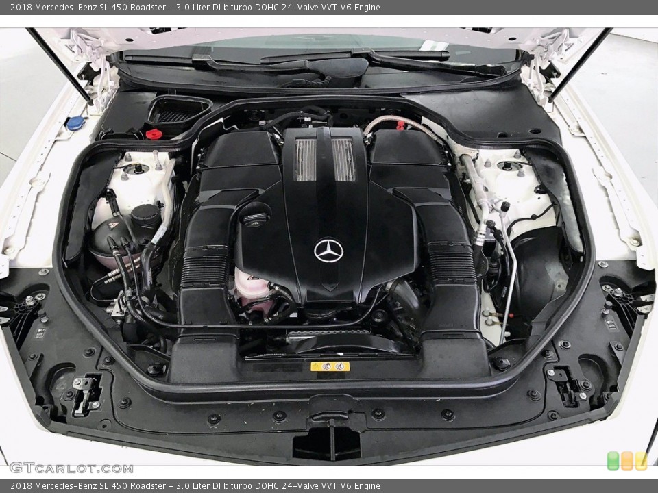 3.0 Liter DI biturbo DOHC 24-Valve VVT V6 2018 Mercedes-Benz SL Engine