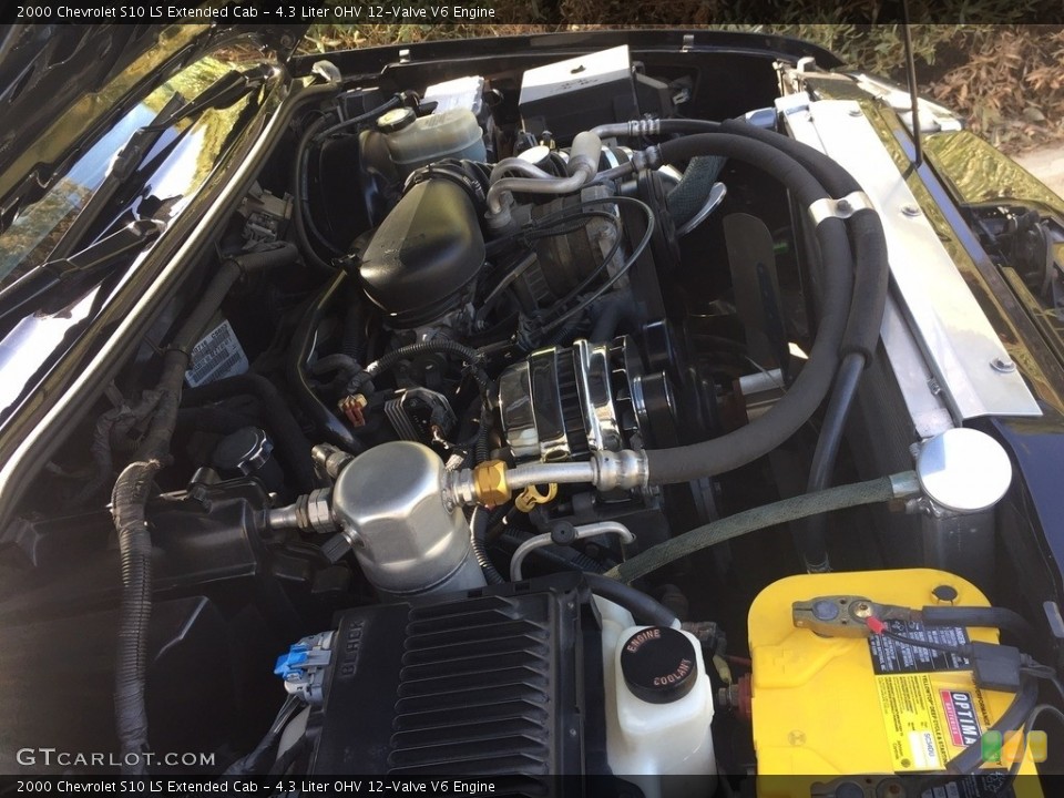 4.3 Liter OHV 12-Valve V6 2000 Chevrolet S10 Engine