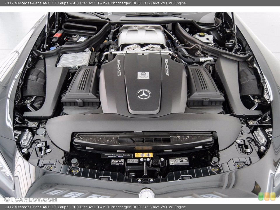 4.0 Liter AMG Twin-Turbocharged DOHC 32-Valve VVT V8 2017 Mercedes-Benz AMG GT Engine