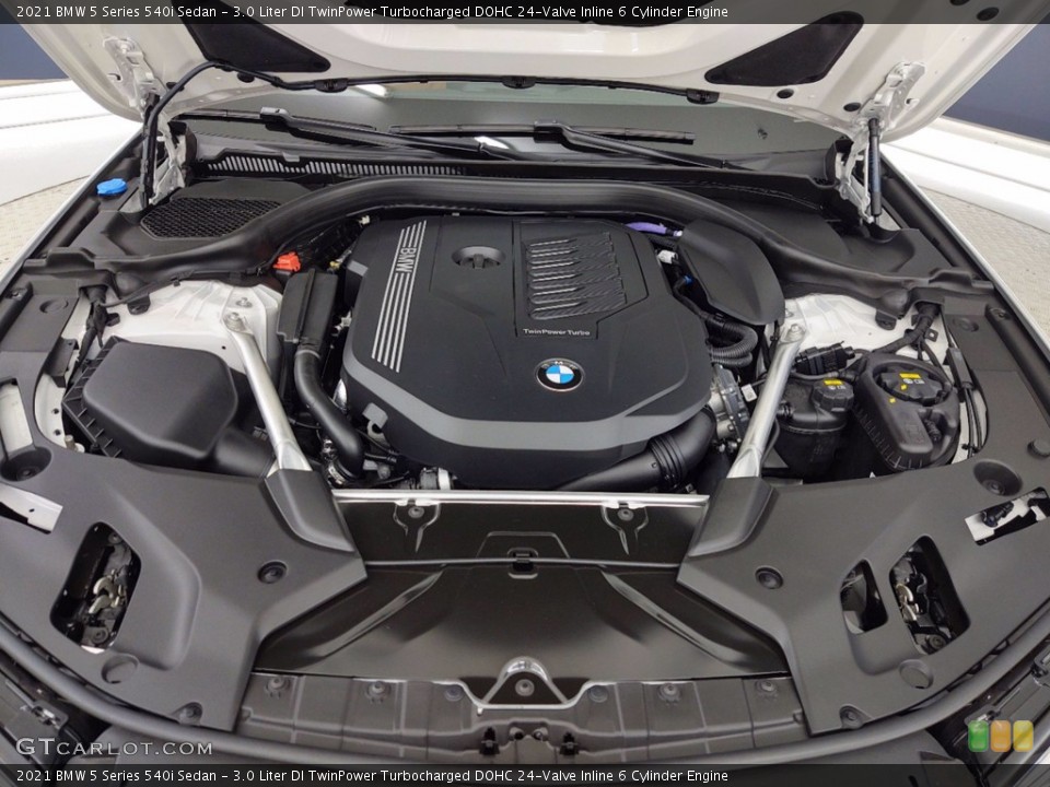 3.0 Liter DI TwinPower Turbocharged DOHC 24-Valve Inline 6 Cylinder 2021 BMW 5 Series Engine