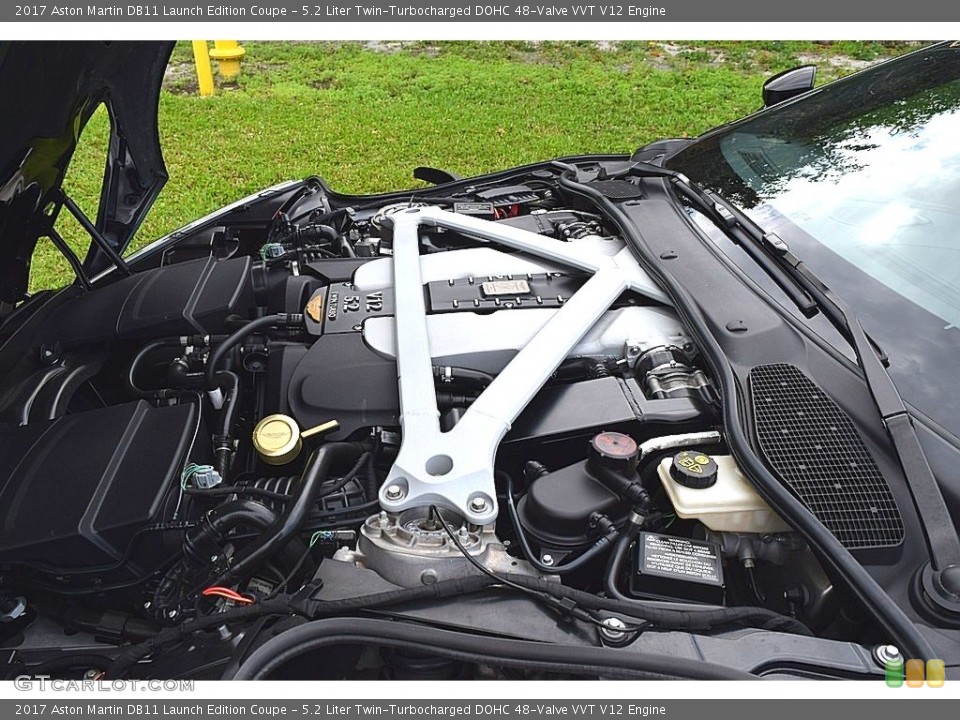5.2 Liter Twin-Turbocharged DOHC 48-Valve VVT V12 2017 Aston Martin DB11 Engine