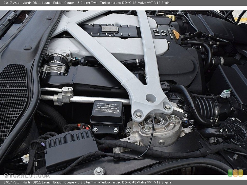 5.2 Liter Twin-Turbocharged DOHC 48-Valve VVT V12 Engine for the 2017 Aston Martin DB11 #141148700